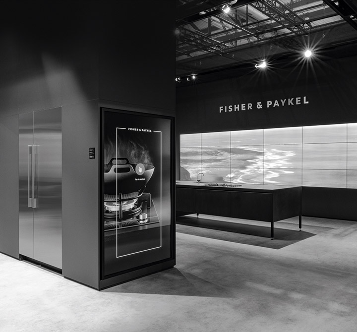 Fisher and Paykel New York experience wall display
