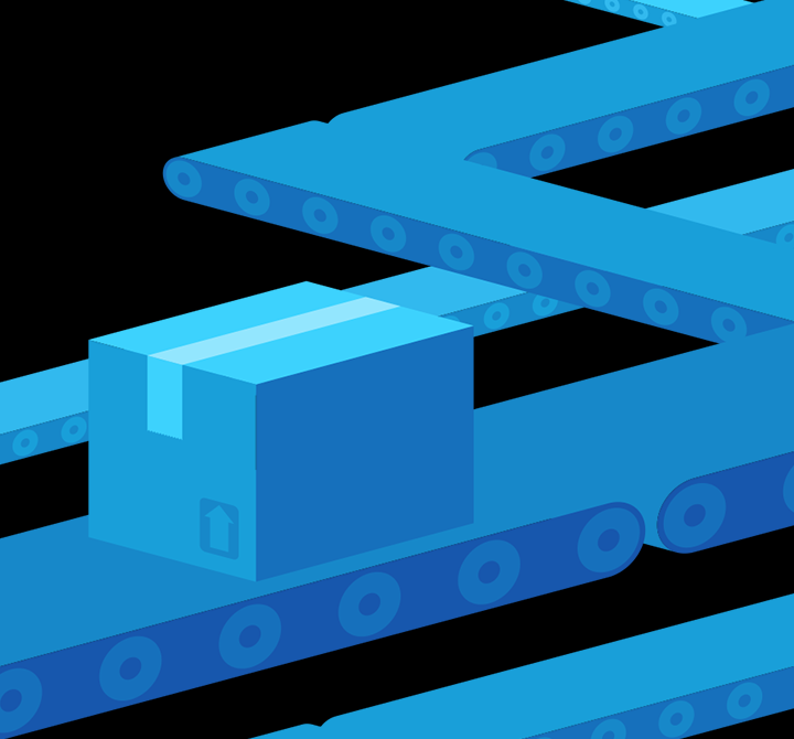 Conveyer belt graphic image